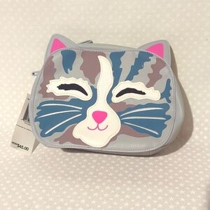 NWT Vera Bradley Cat face cosmetics bag